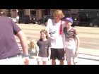 Good Guy Justin Bieber Poses With Young Fans After Working Out In Hollywood