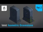 Tutorial - Drawing and Painting an Isometric Gravestone - Part 2