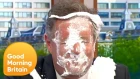 Piers Gets Pied in the Face by Harry Hill for 'Papoose-Gate' | Good Morning Britain