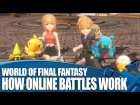 World Of Final Fantasy PS4 Gameplay - How Online Battles and Trading Works