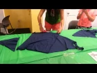 DIY HOW to make a no sew apron from a t-shirt