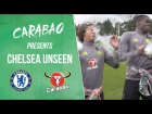 CHELSEA UNSEEN: Luiz, Zouma & Ake water fight, Willian free kick practice & Costa magic bottleflip