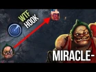 WTF Blind Scan Hook! Miracle- Crazy Pudge OMG Hook Max Range Dota 2