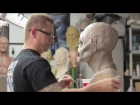 How to sculpt a Monster Mask - Monster Asylum WED clay demo Jonathan Fuller