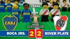 Boca juniors 2 - 2 River Plate - Final Copa Libertadores - Fútbol LEGO - Resumen y Goles 11/11/2018