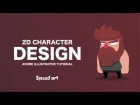 Simple 2D Character design Speed Art | Adobe illustrator CC