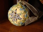 Quilted Christmas Ornament (No Sew) | Folded Fabric Balls