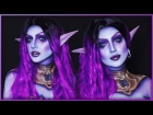 Void Elf Allied Race  - World of Warcraft Inspired Makeup Bodypaint - Djarii MUA