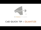 Cinema 4D Quick Tip: How to model smarter #1 Quantize