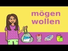 Deutsche Modalverben: mögen, möchten & wollen + Essen & Trinken – German for children