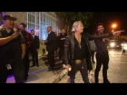 Mickey Rourke Plays Baseball Outside Mr. Chow's 50th Anniversary Party