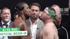 Anthony Joshua vs. Andy Ruiz Jr. | Official Weigh-Ins
