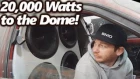20,000 Watts to the Dome! Violent SPL BASS "Burp" Demo - 4 15's Walled - DC Audio DGAF Toyota Tercel
