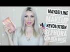 Покупки бюджетной косметики Maybelline, Golden Rose, Sephora, Makeup Revolution