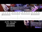 Guitar lesson (tutorial/tabs) 30 Seconds to Mars - This is War (Rocknmob)