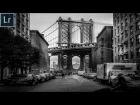 Black and White Street Photography Editing in Lightroom 6 2016 - The Brooklyn Bridge