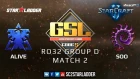 2019 GSL Season 2 Ro32 Group D Match 2: aLive (T) vs soO (Z)