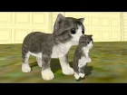 СИМУЛЯТОР Маленького КОТЕНКА #12 Кошка выросла и победила собаку в мультяшной игре #ПУРУМЧАТА