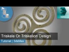 3d Tutorial | Triskele Or Triskelion Spiral Design | 3dsMax