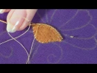 Hand Embroidery - Goldwork tutorial. Part 2 - Applying Pearl Purl