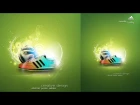 Photoshop Tutorial Creative Abstract Adidas Poster