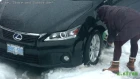 [4K] 2018 Lexus Properly Stuck in Ice after Storm in Ontario Canada