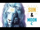 "Child of Light" - Timelapse Digital Art - Lion Father and Child - Sun and Moon - Speedpainting