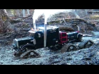 RC ADVENTURES - Muddy Tracked Semi-Truck 6X6X6 HD OVERKiLL & 4X4 "BEAST" MT on the Trail