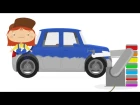 CAR FACTORY Demo - CAR DOCTOR! Kid's Cartoon Car Repairs! Doc McWheelie's Garage