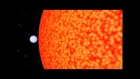 Scale of Earth, Sun, Rigel, and VY Canis Majoris. [full zoom at the end]