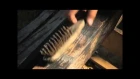 Japanese technique of preserving/antiquing wood "Shou-sugi-ban Yakisugi 焼き杉".