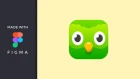 figma howto - making duolingo app icon [iOS version]