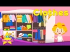 Kids vocabulary - Clothes - clothing