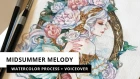 Midsummer Melody | Watercolour Process (Timelapse) with Voiceover by Margaret Morales