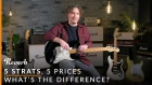 5 Strats, 5 Prices: What's the Difference? | Reverb Tone Report