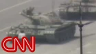 1989: Man vs. Chinese tank Tiananmen square