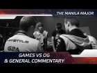 Games vs OG & GeneRaL commentary @ The Manila Major (ENG SUBS SOON!)