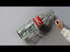 Coca-Cola empty bottle | Oil Painting - 3D Art