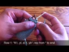 How To Knit The Linen Stitch / Тканый узор спицами