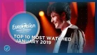 TOP 10: Most watched in January 2019 - Eurovision Song Contest
