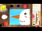 How to draw s Snowman easy step by step for kids/ Cristmas/