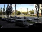 Момент ДТП (4 автомобиля) на перекрестке ул. Масленникова, ул. Куйбышева (13.10.2018)