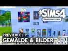 Die Sims 4 Großstadtleben: Gemälde & Bilder im Bau-Modus Preview Clip