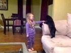 4 Year Old Madalyn gets Surprised with a Black Lab Puppy (Rapunzel)