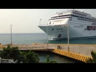 MSC Armonia cruise ship hits in to dock in Honduras