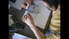 Two hands drawing. Alessandro Martoz Martorelli