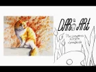 Как нарисовать рыжего кота акварелью! #Dari_Art