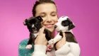 Millie Bobby Brown Plays With Puppies While Answering Fan Questions