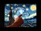 Van Gogh Starry Night Interactive Animation (music by Gig McKell)