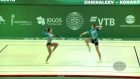 Russian Federation 1 (RUS) - 2018 Aerobic Worlds, Guimaraes (POR) - Mixed Pair Qualifications